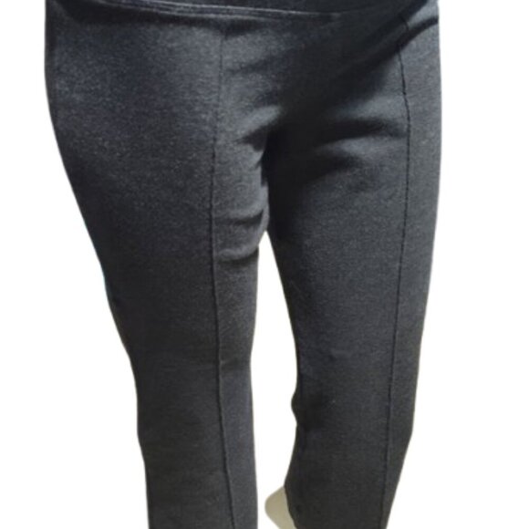 Athena Marie Rayon Gray Casual Pull-On Flat Front Pants Women's Size Medium - Picture 2 of 9